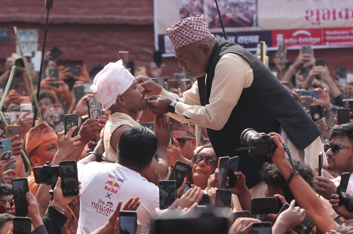 प्रसिद्ध ‘जिब्रो छेड्ने जात्रा’ उत्साहका साथ मनाइयो, सूजन बाग श्रेष्ठले चौथो पटक छेडे जिब्रो