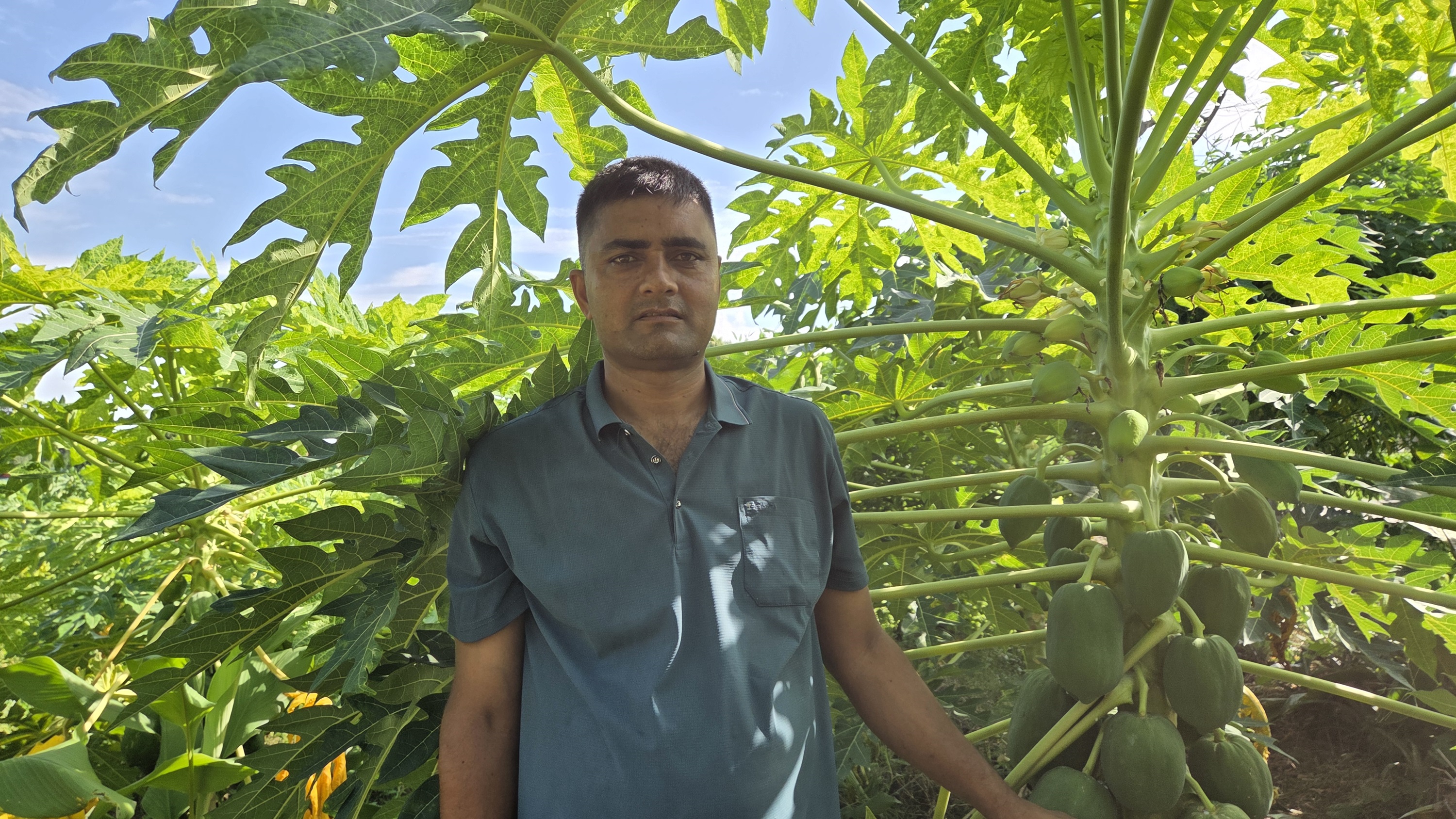 प्रहरीबाट अवकाशपछि कृषि पेसामा रमाइरहेका विष्ट   