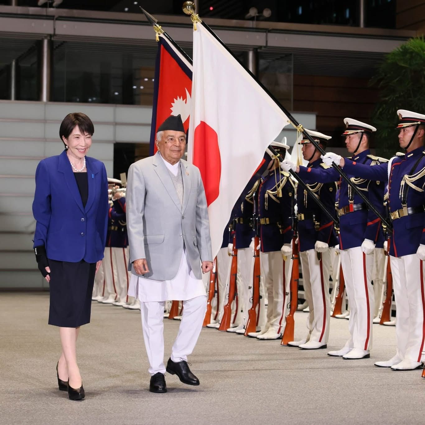 राष्ट्रपति पौडेललाई ‘गार्ड अफ अनर’   