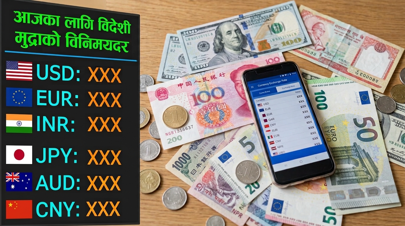 विनिमयदर : अमेरिकी डलरमा सामान्य हेरफेर, एकको खरिददर १५२ रुपैयाँ ५९ पैसा र बिक्रीदर १५३ रुपैयाँ १९ पैसा