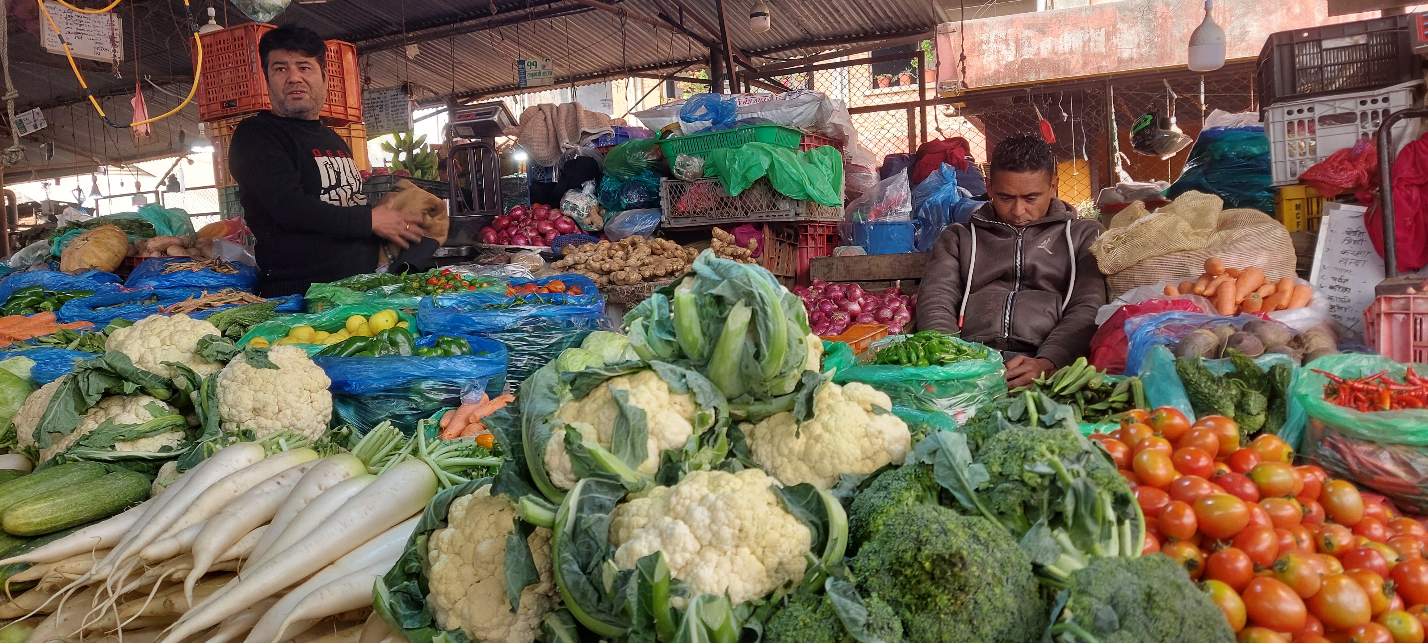 यस्तो छ आजका लागि सागसब्जी र फलफूलको थोक मूल्य        