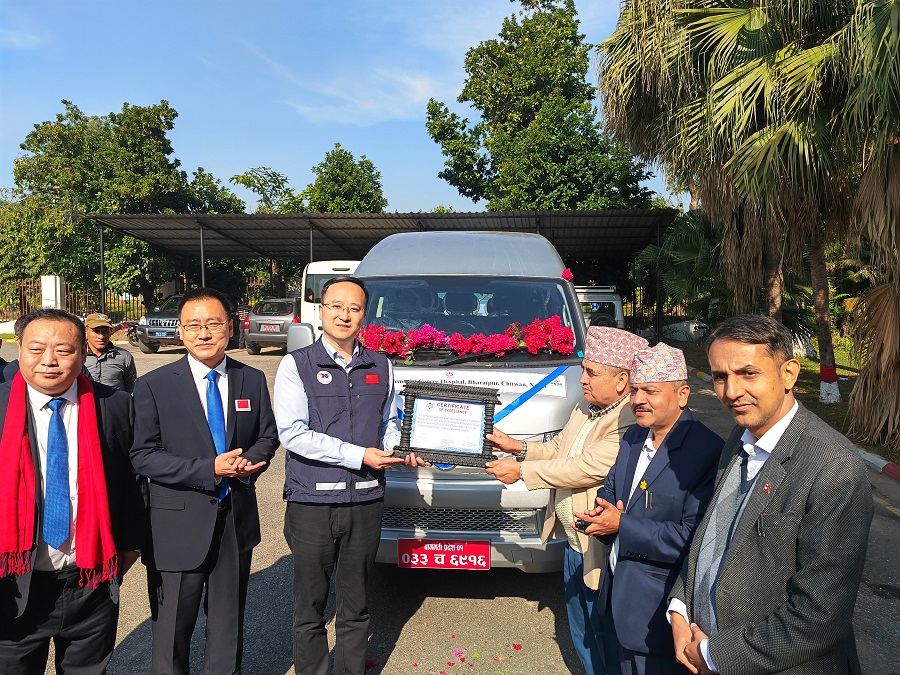 क्यान्सर अस्पताललाई चिनियाँ सहयोग   