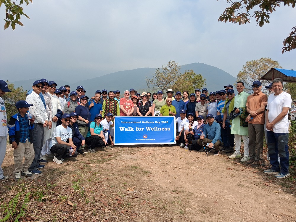 विभिन्न देशका राजदूतहरूद्वारा हात्तीवन–चम्पादेवीमा ‘आरोग्य पदयात्रा’