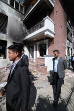 गृहमन्त्रीद्वारा पूर्व राष्ट्रपति भण्डारीको घरको अवलोकन        