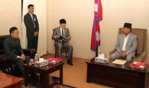 उपराष्ट्रपतिसँग चिनियाँ राजदूतको भेट   