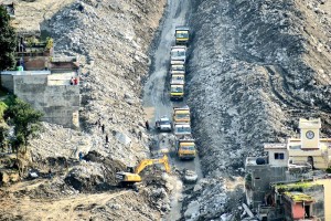 भोटेकोशी बाढीपछि गल्छी-वेत्रावती सडकमा अस्थायी ट्र्याक खुल्दै