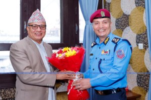 प्रमुख निर्वाचन आयुक्त र प्रहरी महानिरीक्षकबीच भेटवार्ता, निर्वाचन सुरक्षाबारे छलफल