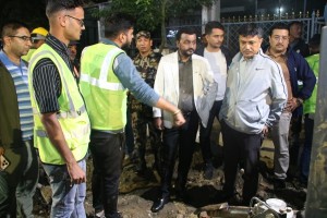 खानेपानीमन्त्री यादवद्वारा राति छड्के अनुगमन तथा निरीक्षण   