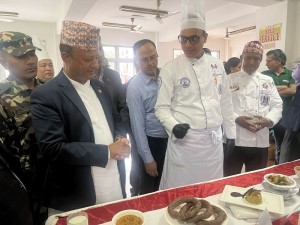 सिंहदरबारमा भोजनलिपि स्वादद्वारा दश परिकारको प्रदर्शन   