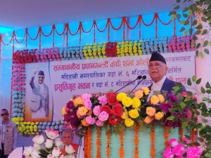 संयुक्त सरकारले विकासको लहर ल्याएको छ : प्रधानमन्त्री ओली        