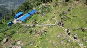 चन्दा सङ्कलन गरी २७ किलोमिटर पदमार्ग निर्माण   
