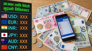 विनिमयदर : अमेरिकी डलरमा सामान्य हेरफेर, एकको खरिददर १५२ रुपैयाँ ५९ पैसा र बिक्रीदर १५३ रुपैयाँ १९ पैसा