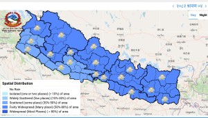 कास्कीको लुम्ले क्षेत्रमा भारी वर्षा, सतर्कता अपनाउन आग्रह   