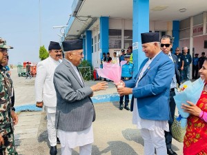 प्रधानमन्त्री ओली लुम्बिनीमा   