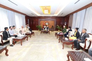एघारौँ विश्व योग दिवसको तयारीबारे प्रधानमन्त्रीसँग छलफल        