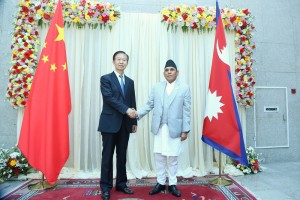 राष्ट्रियसभाका अध्यक्ष दाहालसँग चीनको एनपीसी उपाध्यक्षको भेटवार्ता   