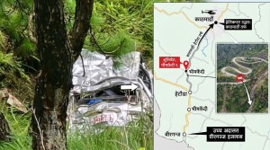 भीमफेदी जीप दुर्घटनामा छ जना घाइते, चार जनालाई उपचारका लागि काठमाडौं ल्याइयो