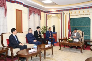 राष्ट्रपति पौडेलसँग चिनियाँ राजदूत सोङको बिदाइ भेट    