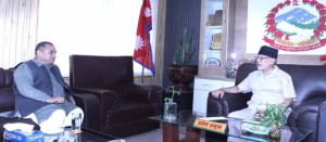 प्रदेश प्रमुख मियाँ र मुख्यमन्त्रीबीच भेट