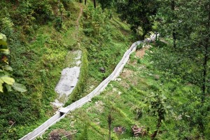 पर्वतमा नहर बनाएर बाढी नियन्त्रण    