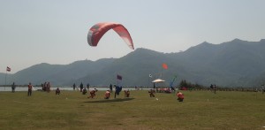 पोखरामा प्याराग्लाइडिङ प्रतियोगिता   