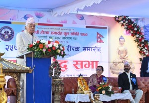 बुद्धका सन्देश नै दिगो शान्ति र समृद्धिका आधार :  राष्ट्रपति    