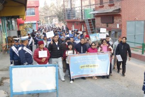 ट्राफिक सप्ताह-२०८२ : ट्राफिक प्रहरी प्रभाग गौशलाद्वारा प्रभातफेरी    