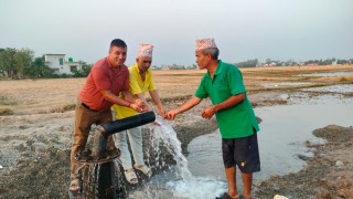 डिप ट्युबवेल’ जडानसँगै सिँचाइको असुविधा हट्यो