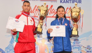 राजन र सन्तोषीलाई कान्तिपुर हाफ म्याराथन उपाधि