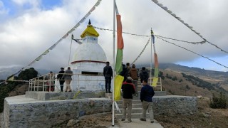 भोजपुरको पाँचधारेमा बौद्धस्तूप निर्माण    