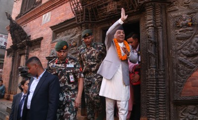 राष्ट्रपतिद्वारा पौडेलद्वारा नवदुर्गाको विशेष पूजा तथा प्रसाद ग्रहण   