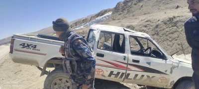 कोरलानाकामा जिप दुर्घटनामा चालक घाइते    