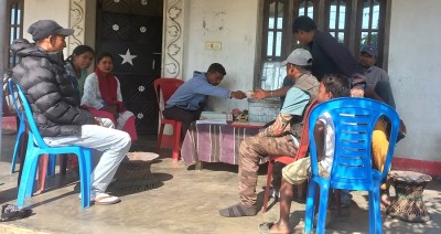 जलथलका सन्थाल समुदायमा नियमित बचत अभियान   