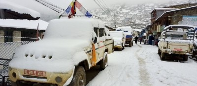 हुम्लामा तेस्रो पटक हिमपात