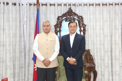 सभामुख अर्यालसँग भारतीय राजदूत श्रीवास्तवको शिष्टाचार भेट    