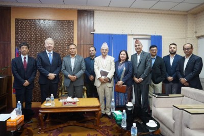 मन्त्री घिसिङसँग जापानी राजदूतको शिष्टाचार भेट