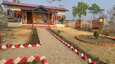 हात्तीदह सिमसारमा संरचना विस्तार    