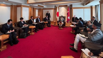 राष्ट्रपति पौडेलसँग जापानका विदेश राज्यमन्त्रीको भेटवार्ता   