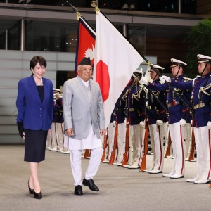 राष्ट्रपति पौडेललाई ‘गार्ड अफ अनर’   