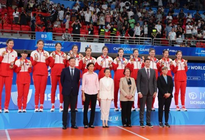 China won the Gold Medal in women's Volleyball