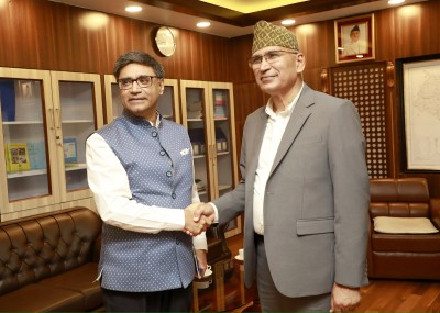 अर्थमन्त्री पौडेल र भारतीय विदेश सचिव मिस्रीबीच शिष्टाचार भेटवार्ता   