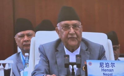 प्रधानमन्त्री ओलीद्वारा शांघाई शिखर सम्मेलनलाई सम्बोधन    