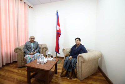 सिंहदरबारका क्षतिग्रस्त संरचना चाँडै पुनः निर्माण हुनेमा पूर्वराष्ट्रपति भण्डारीको विश्वास    