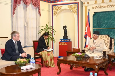 राष्ट्रपतिसँग अमेरिकी राजदूतको बिदाइ भेट    