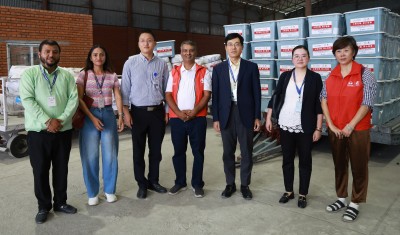 चाइना फाउन्डेसन फर रुरल डेभलपमेन्टद्वारा नेपाल सरकारलाई मानवीय राहत सामग्री हस्तान्तरण