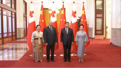 राष्ट्रपति सी र राजा टुपोउबीच भेटवार्ता 