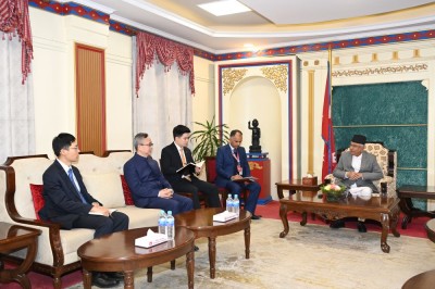 राष्ट्रपति पौडेलसँग चिनियाँ राजदूत सोङको बिदाइ भेट    