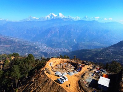 ‘ब्लु हिल’मा पर्यटकीय पूर्वाधार निर्माण गरिँदै   