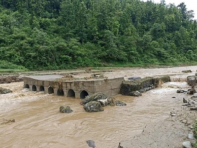 साना नदीको बहाव बढ्ने, सतर्क रहन आग्रह