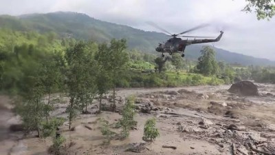रसुवा बाढीमा नेपाली सेना र निजी हेलिकप्टरबाट ११४ जनाको उद्धार